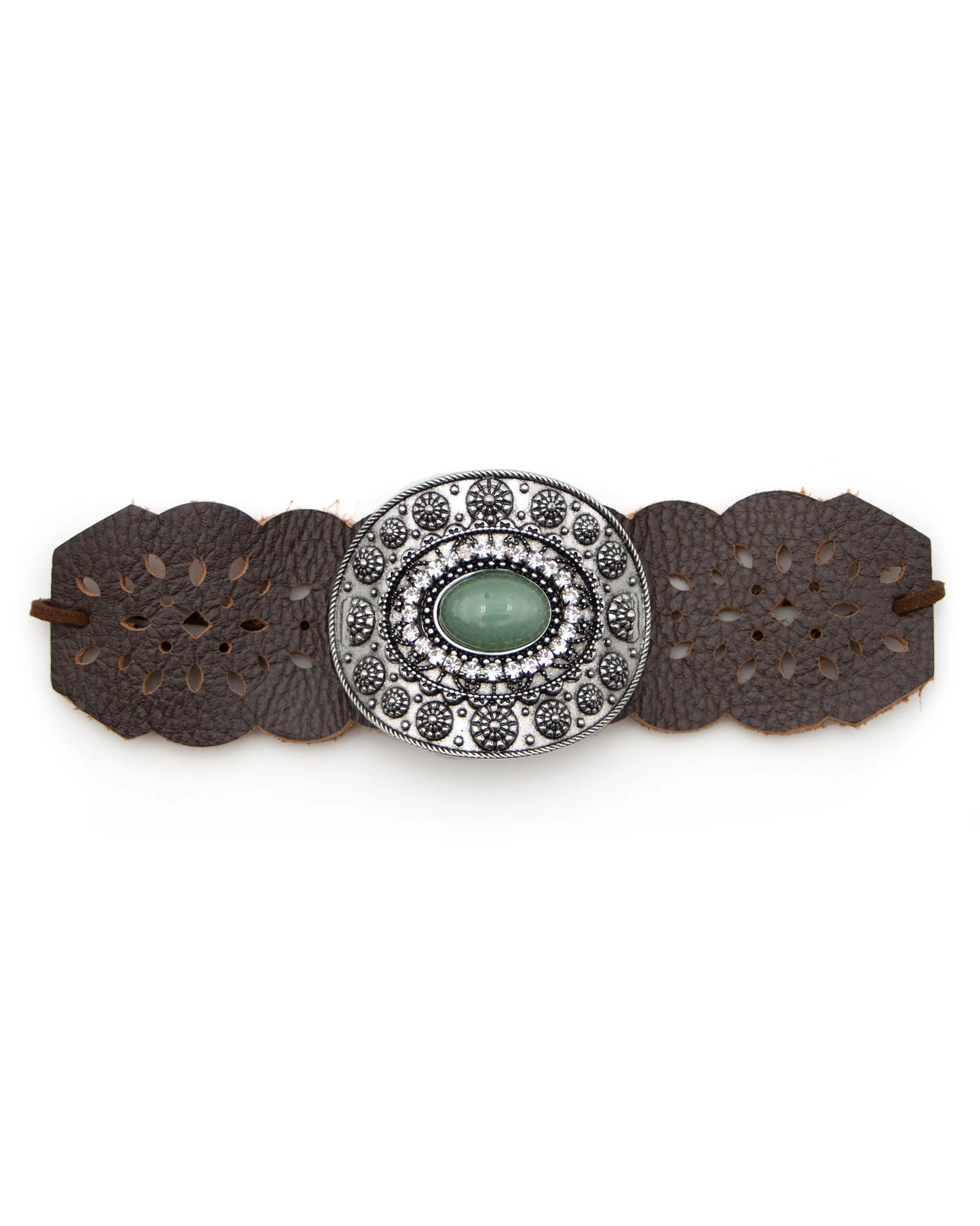 CLEARANCE - Shielded by Strength - Leather Cuff - Not Native