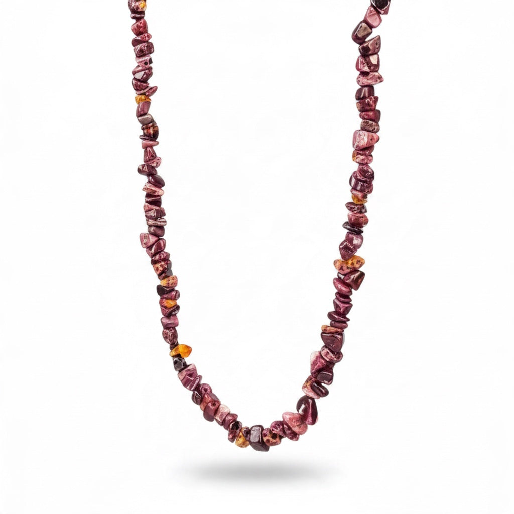 Single Strand Nugget Necklace – Genuine Purple Spiny Oyster - Hand Strand Artisan Collection
