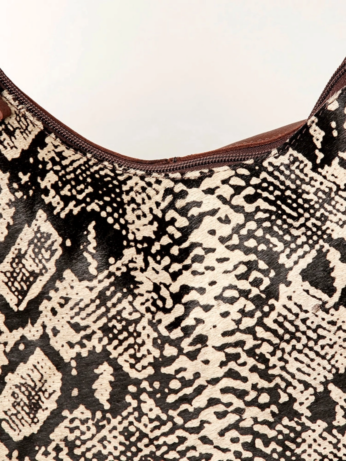 American Darling - Women's Conceal Carry (CCW) Purse - Hobo Hair on Genuine Western Leather with Snake-Print