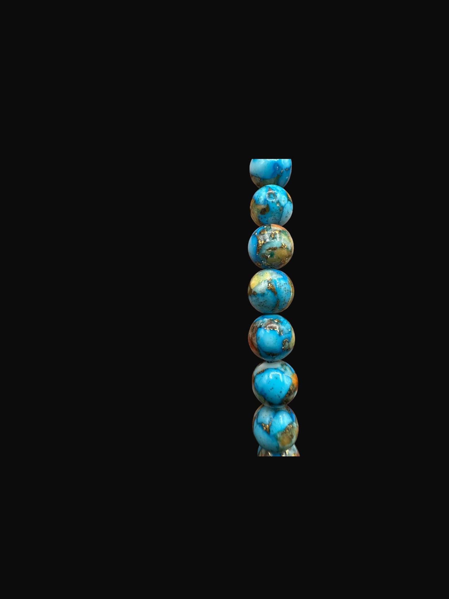 8MM Genuine Turquoise Mojave Beads – Stretch Bracelet Artisan Collection