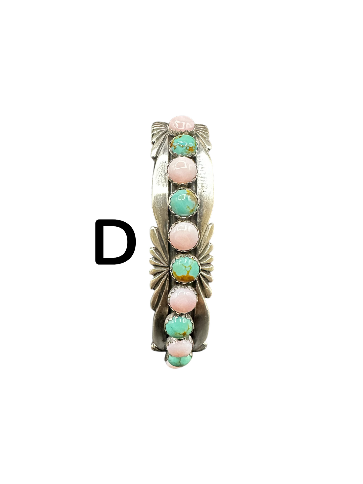 Sterling Silver Women's Cuff - Sterling Silver and Turquoise - Handmade Native American - Toadlena