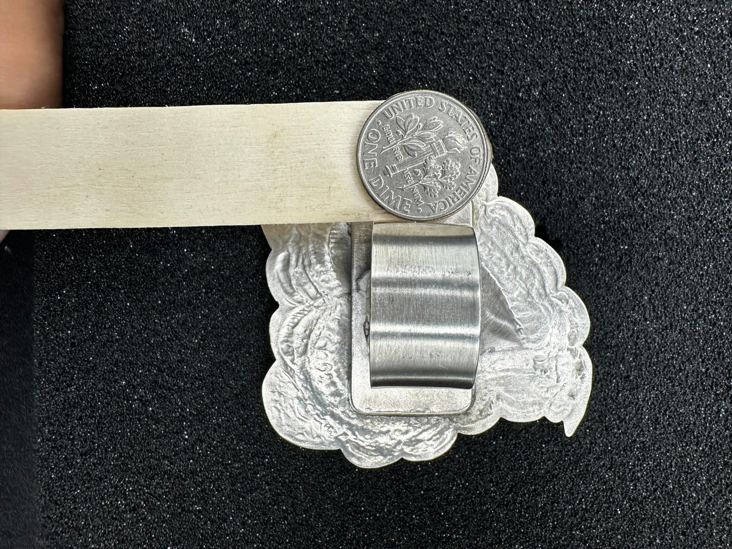 Large Heart Ring Adjustable Ring - Sterling Silver - Handmade Native American by Leander Tahe