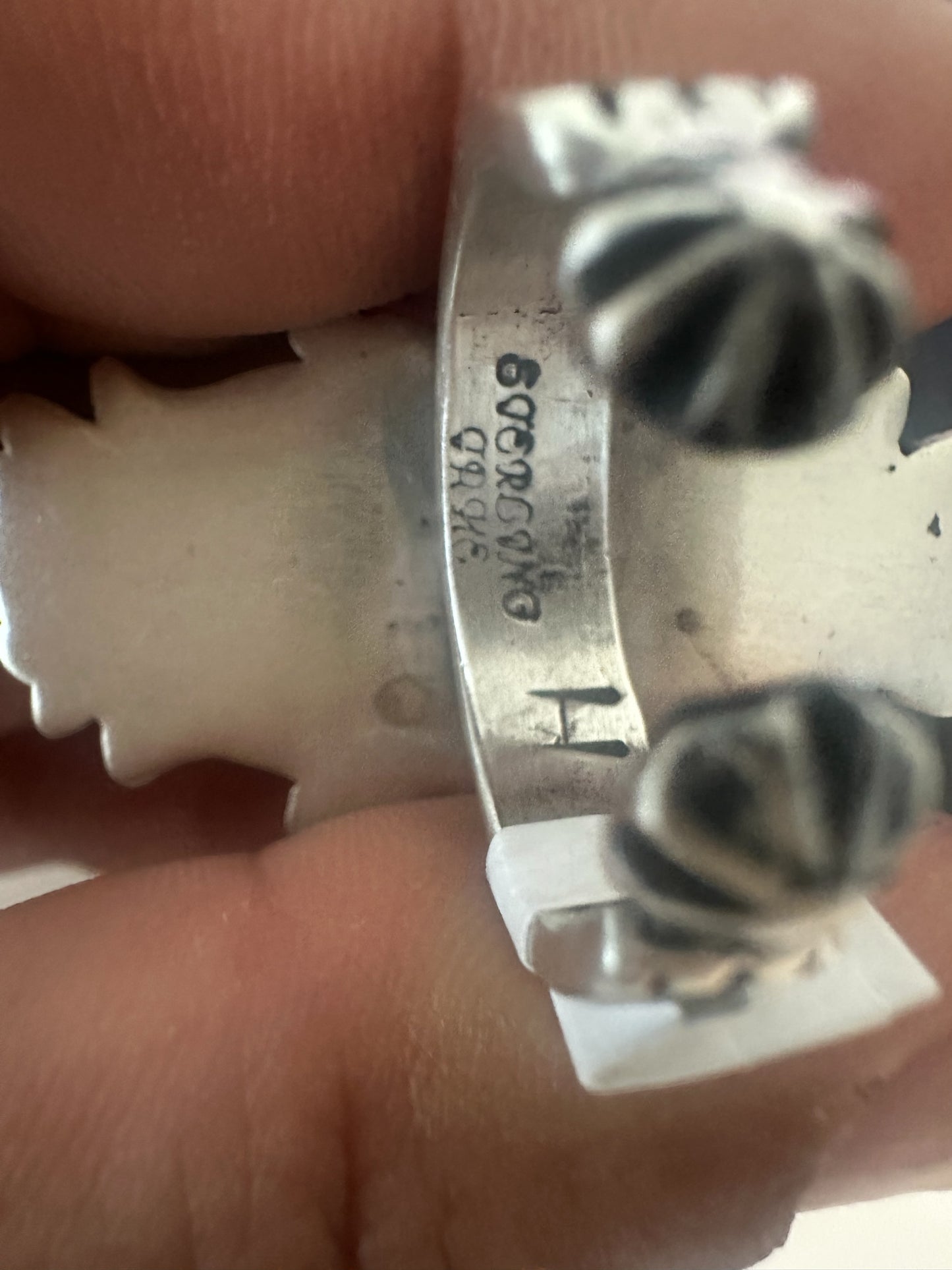 Dennis Hogan - Medium Crawler Ring - Sterling Silver - Handmade Anglo American