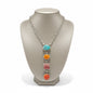 Medium Lariat Necklace – Multi Stone and Sterling Silver -  Authentic Native American Handmade – Letricia Largo