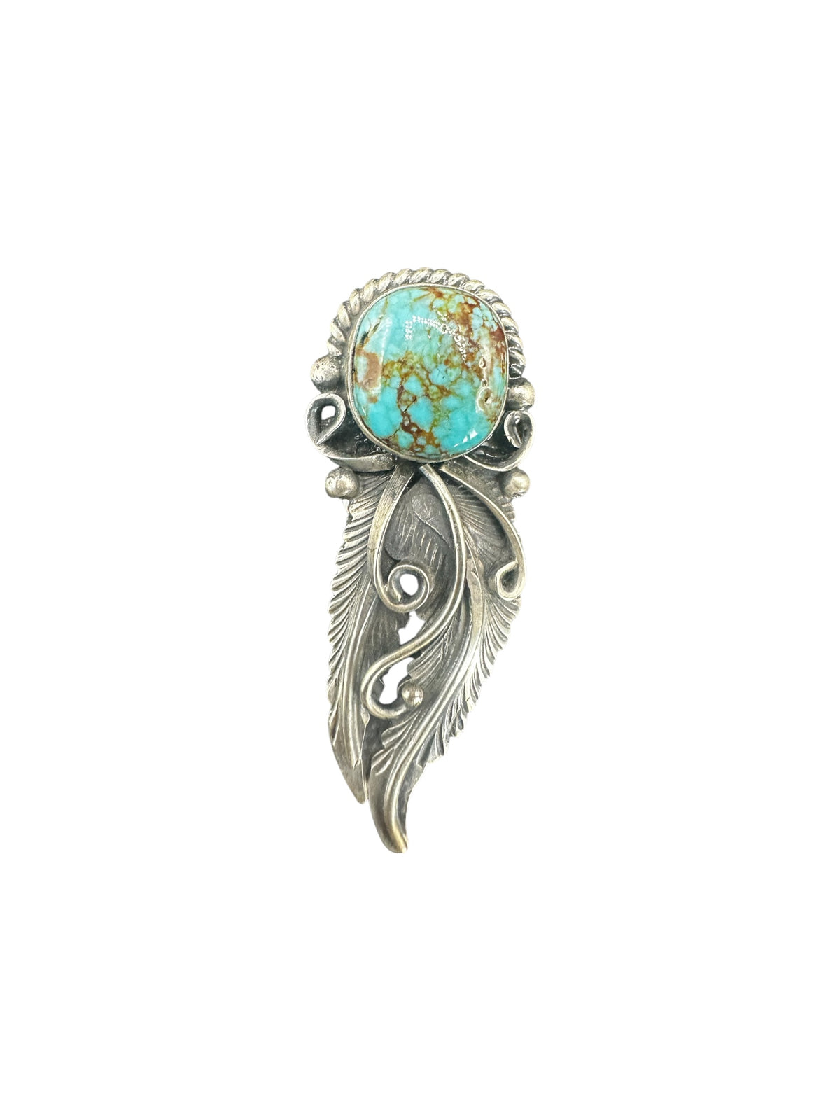 Jimmy Lee - Medium Adjustable Crawler Ring - Sterling Silver & Genuine Turquoise - Handmade Native American