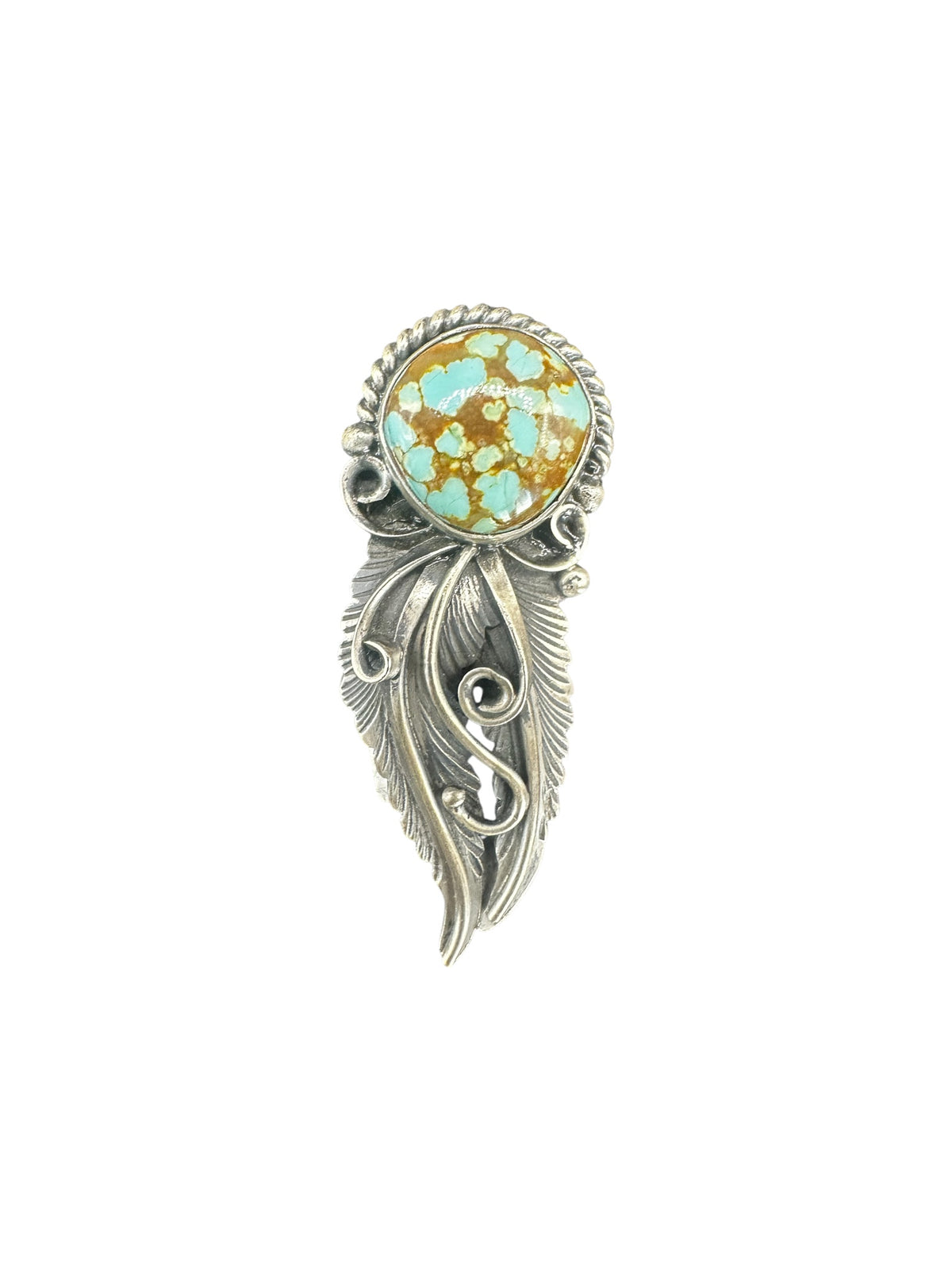 Jimmy Lee - Medium Adjustable Crawler Ring - Sterling Silver & Genuine Turquoise - Handmade Native American