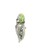 Jimmy Lee - Medium Adjustable Crawler Ring - Sterling Silver & Genuine Turquoise - Handmade Native American