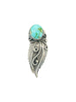Jimmy Lee - Medium Adjustable Crawler Ring - Sterling Silver & Genuine Turquoise - Handmade Native American