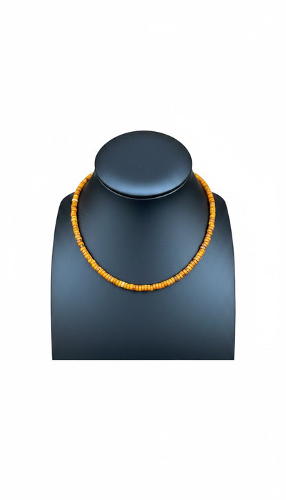 Genuine Bumble Bee Quartz Heishi Necklace - Ready Made