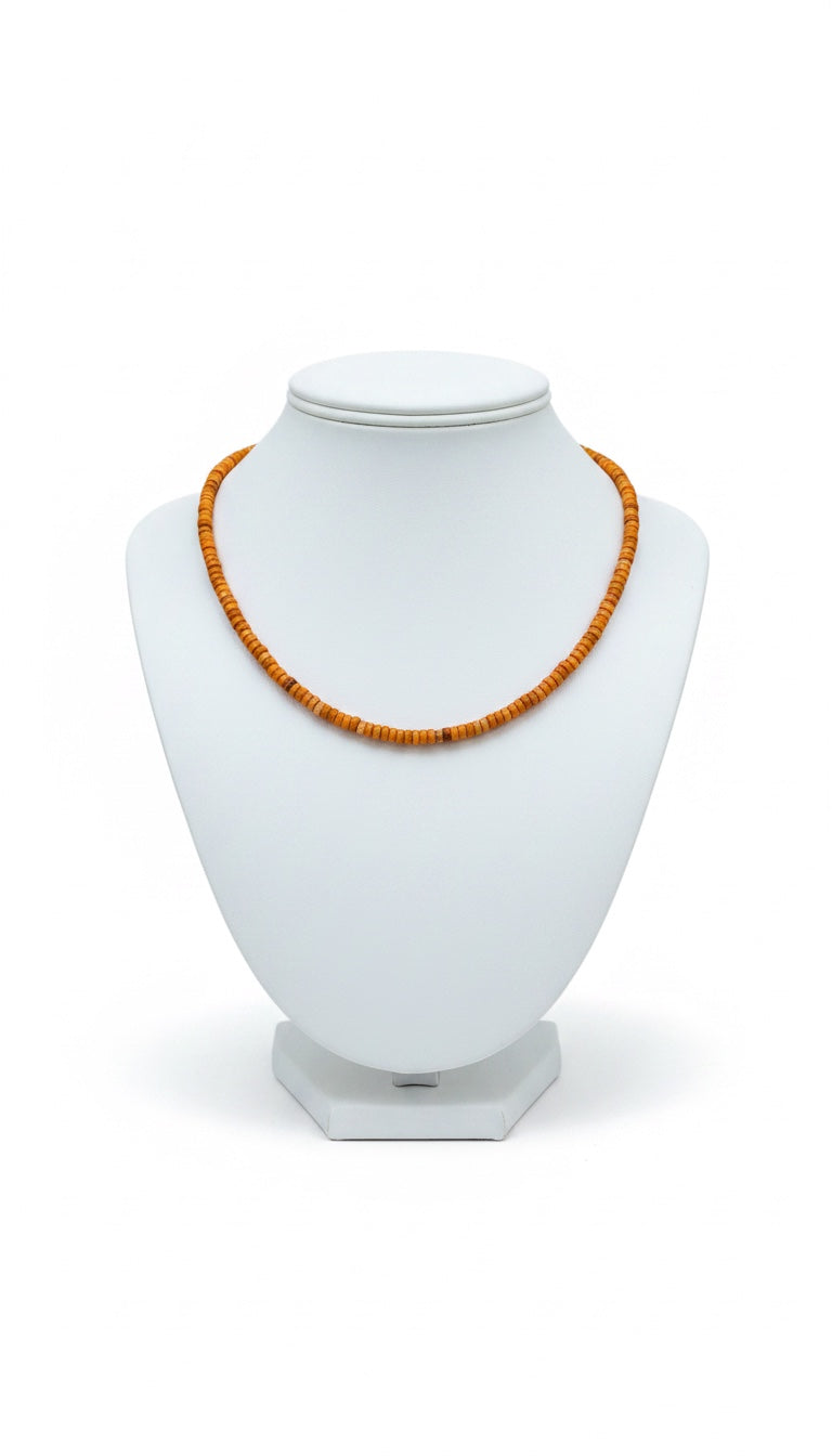Genuine Bumble Bee Quartz Heishi Necklace - Ready Made