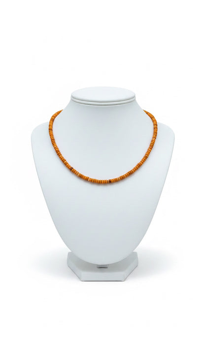 Genuine Bumble Bee Quartz Heishi Necklace - Ready Made