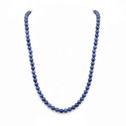 6MM Pearls - Lapis Lazuli Necklace -  Hand Strung Artisan Collection