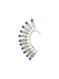 Feather Jacket Cuff, Ear Wrap, Non-Pieced Cuff - Genuine Gemstones and Sterling Silver - Handmade Native American
