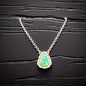 Royston Turquoise and Sterling Silver Chain Necklace and Pendant - Handcrafted Native American