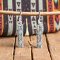 Sterling Silver Hand-Edged - Hook Earrings - Handcrafted Native American