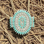 Women's Sleeping Beauty Turquoise and Sterling Silver Cuff - Handcrafted Native American