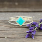 Women's Cuff Kingman Turquoise and Sterling Silver - Handcrafted Native American