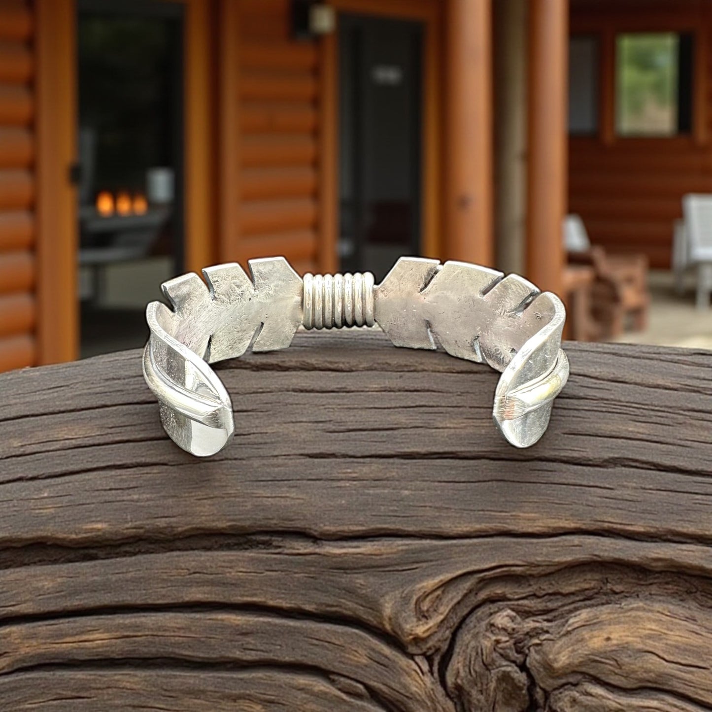 Men's Sterling Silver Cuff - Handcrafted Native American