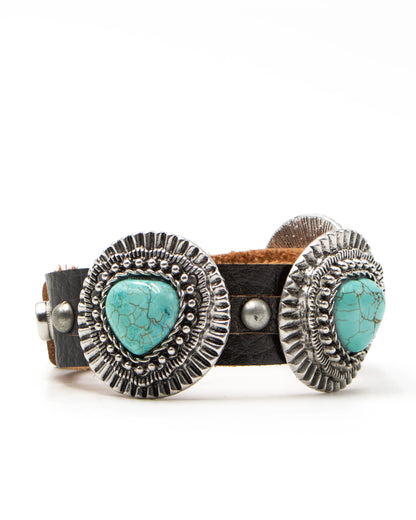 CLEARANCE - Queen of Hearts - Leather Cuff - Not Native