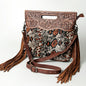 American Darling - Crossbody Genuine Western Leather Women Bag - Snake Print