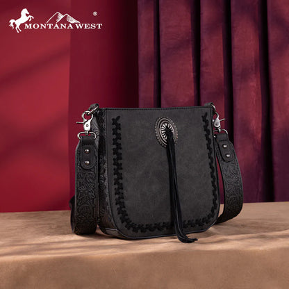 Montana West - Western Crossbody Saddle Bag - Whip Stitch