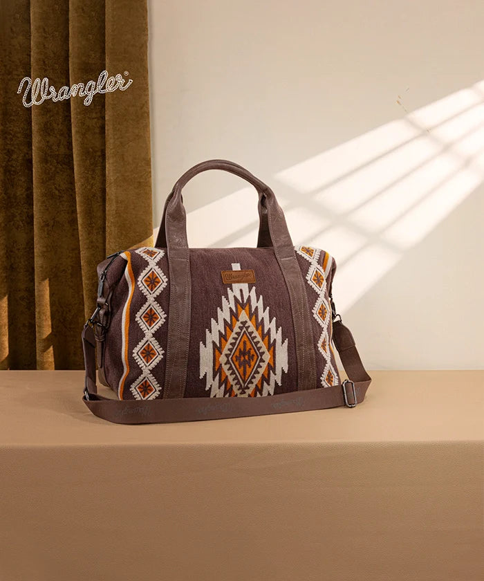 Wrangler - Duffle Bag w. Luggage Sleeve - Southwestern Pattern