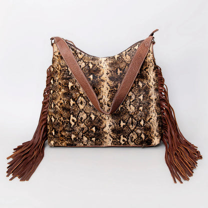 American Darling - Hobo Hair On Genuine Western Leather Women's Conceal Carry (CCW) Purse - Snake Print