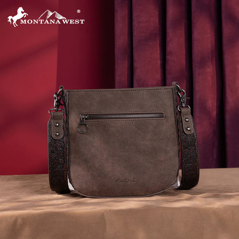 Montana West - Western Crossbody Saddle Bag - Whip Stitch