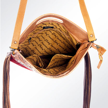 American Darling - Crossbody Genuine Western Leather Women Bag - Snake Print