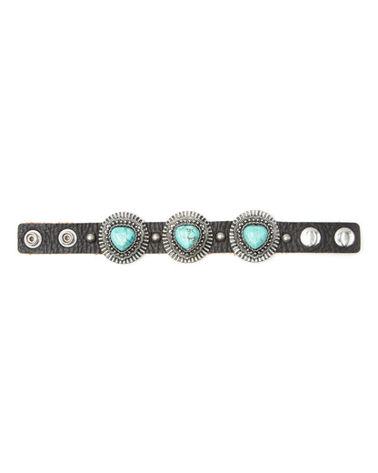 CLEARANCE - Queen of Hearts - Leather Cuff - Not Native