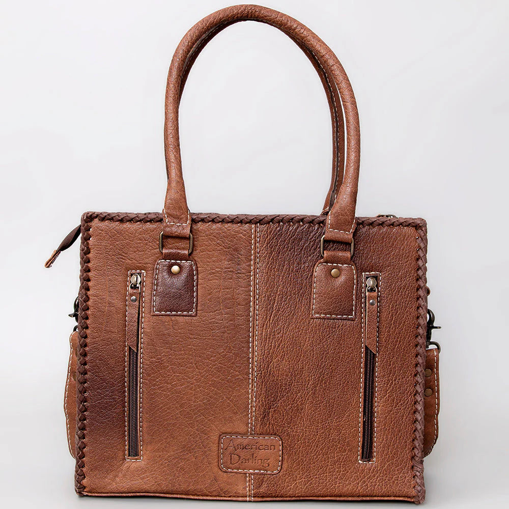 Hobo Hair On Genuine Western Leather Women's Conceal Carry (CCW) Purse - Snake Print