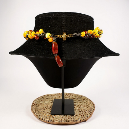 Amber Sunflower - Four Strand - Handcrafted by Colette Felix