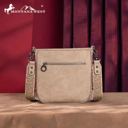 Montana West - Western Crossbody Saddle Bag - Whip Stitch