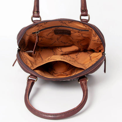 American Darling - Tote Hair on Genuine Western Leather Women Bag with Snake-Print