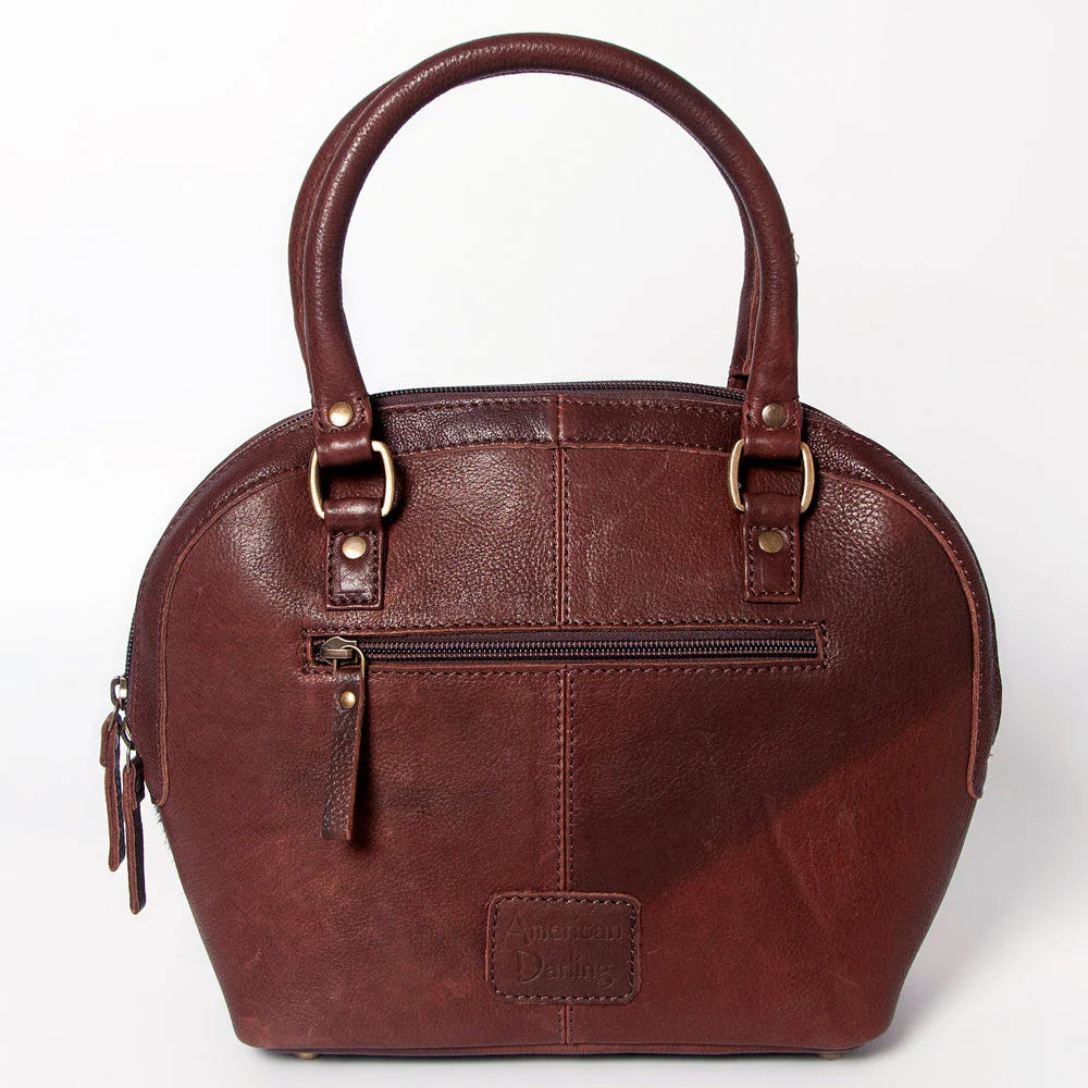 American Darling - Tote Hair on Genuine Western Leather Women Bag with Snake-Print