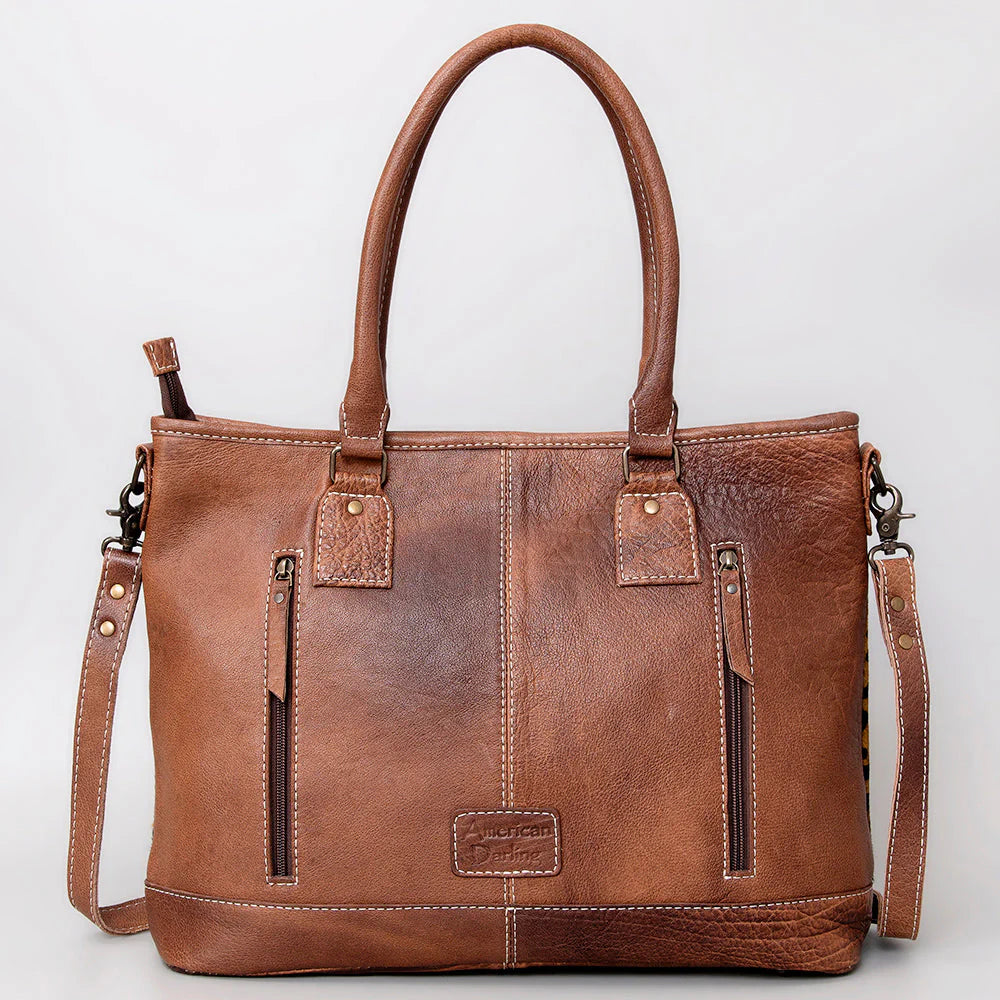 American Darling - Women's Conceal Carry (CCW) Purse - Hair On Genuine Western Leather Women Bag with Snake-Print