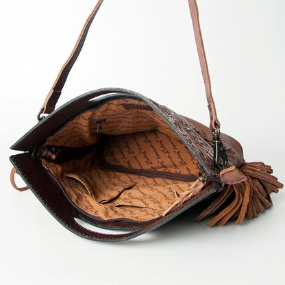 American Darling - Crossbody Genuine Western Leather Women Bag - Snake Print