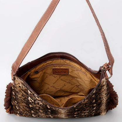 American Darling - Hobo Hair On Genuine Western Leather Women's Conceal Carry (CCW) Purse - Snake Print