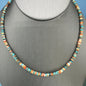 4MM Heishi Necklace Multi Color – Genuine Turquoise & Spiny Oyster  - Handmade Native American | Pueblo Craft | New Mexico, USA