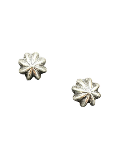 Mini Concho Earrings Sterling Silver Stud Earrings - Handmade Native American
