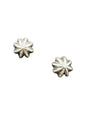 Mini Concho Earrings Sterling Silver Stud Earrings - Handmade Native American