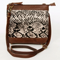 American Darling - Hair on Crossbody Genuine Western Leather Women Bag with Snake-Print
