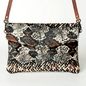 American Darling - Women's Envelope Genuine Western Leather Women Bag with Snake-Print