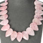 Teardrop Pillow Necklace - Natural Gemstones - Hand Strung Artisan Collection