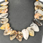Teardrop Pillow Necklace - Natural Gemstones - Hand Strung Artisan Collection