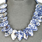 Teardrop Pillow Necklace - Natural Gemstones - Hand Strung Artisan Collection