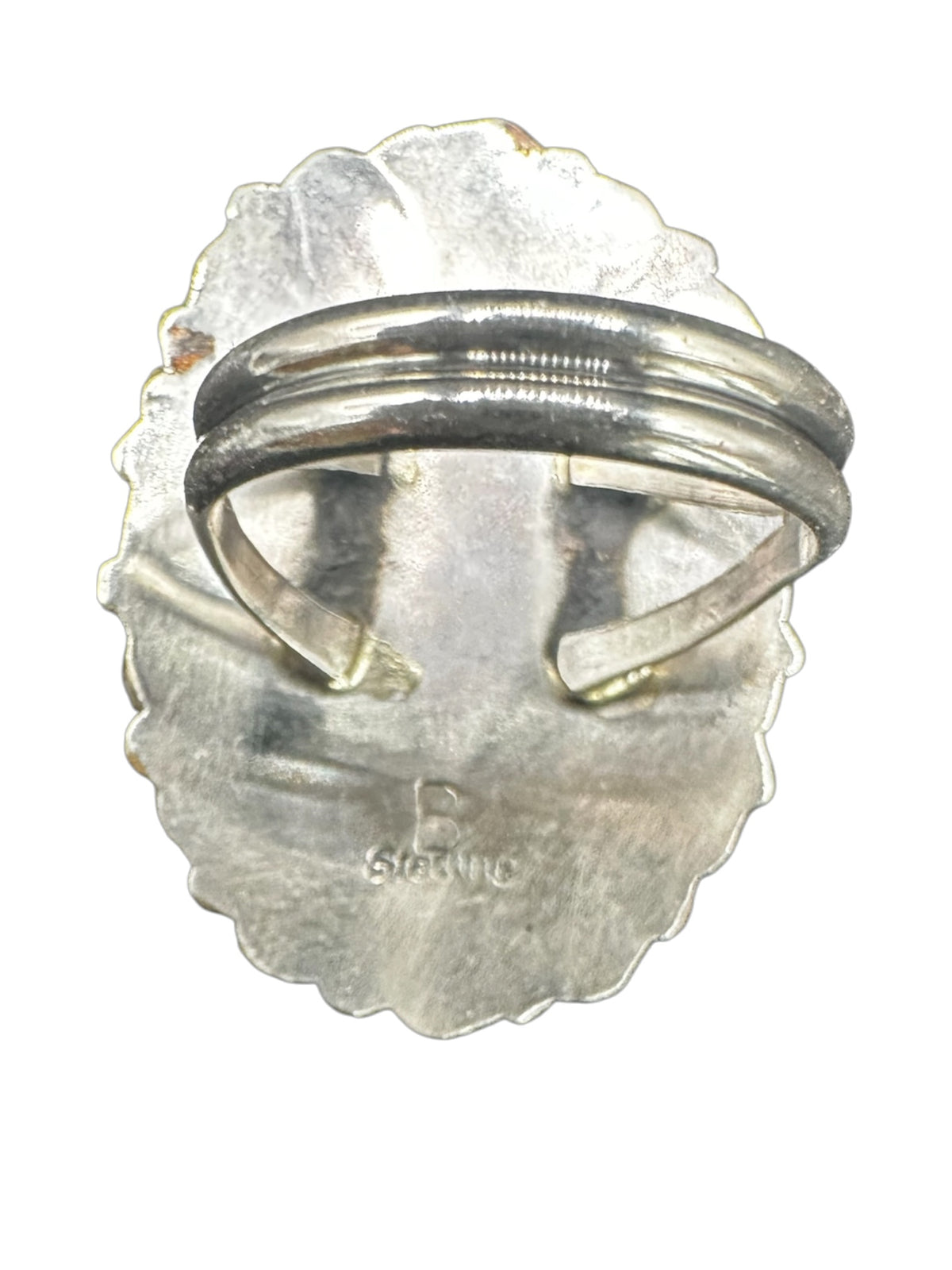 Benjamin Piaso - Cluster Ring  – Sterling Silver and Genuine Turquoise - Handmade Native American