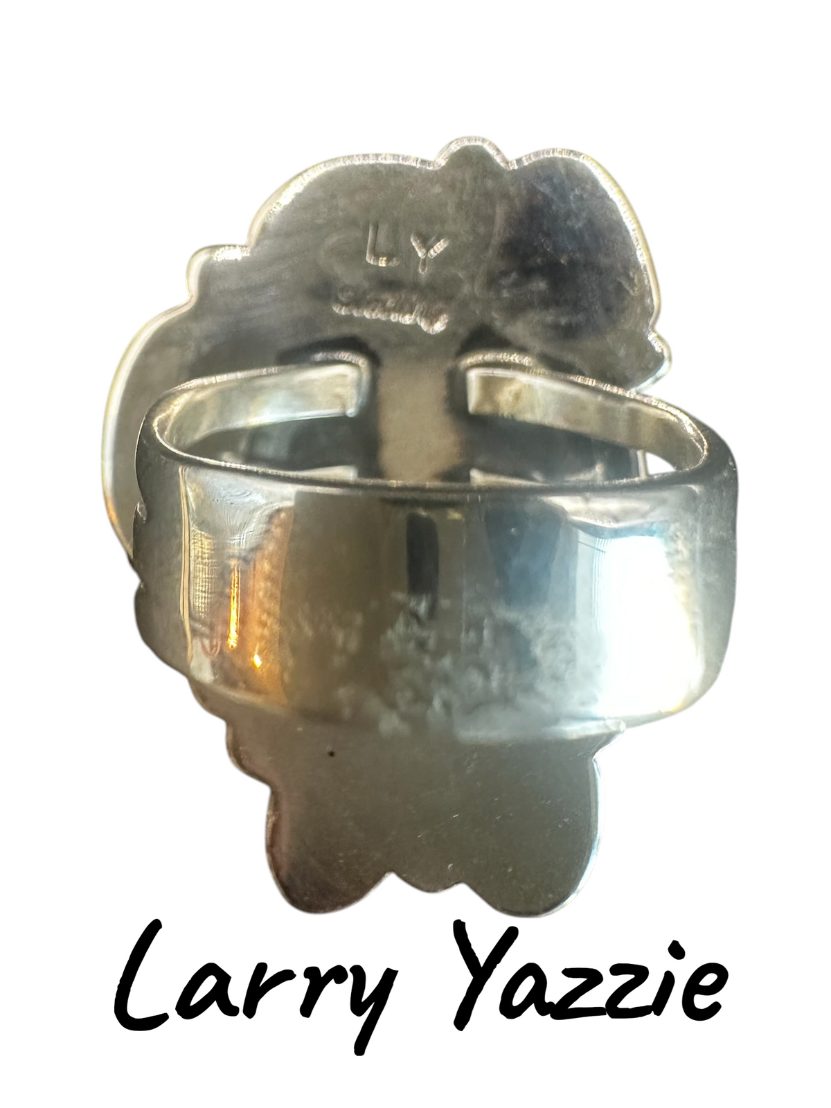 Larry Yazzie - Medium Freeform Cluster Ring - Sterling Silver & Sonoran Turquoise - Handmade Native American