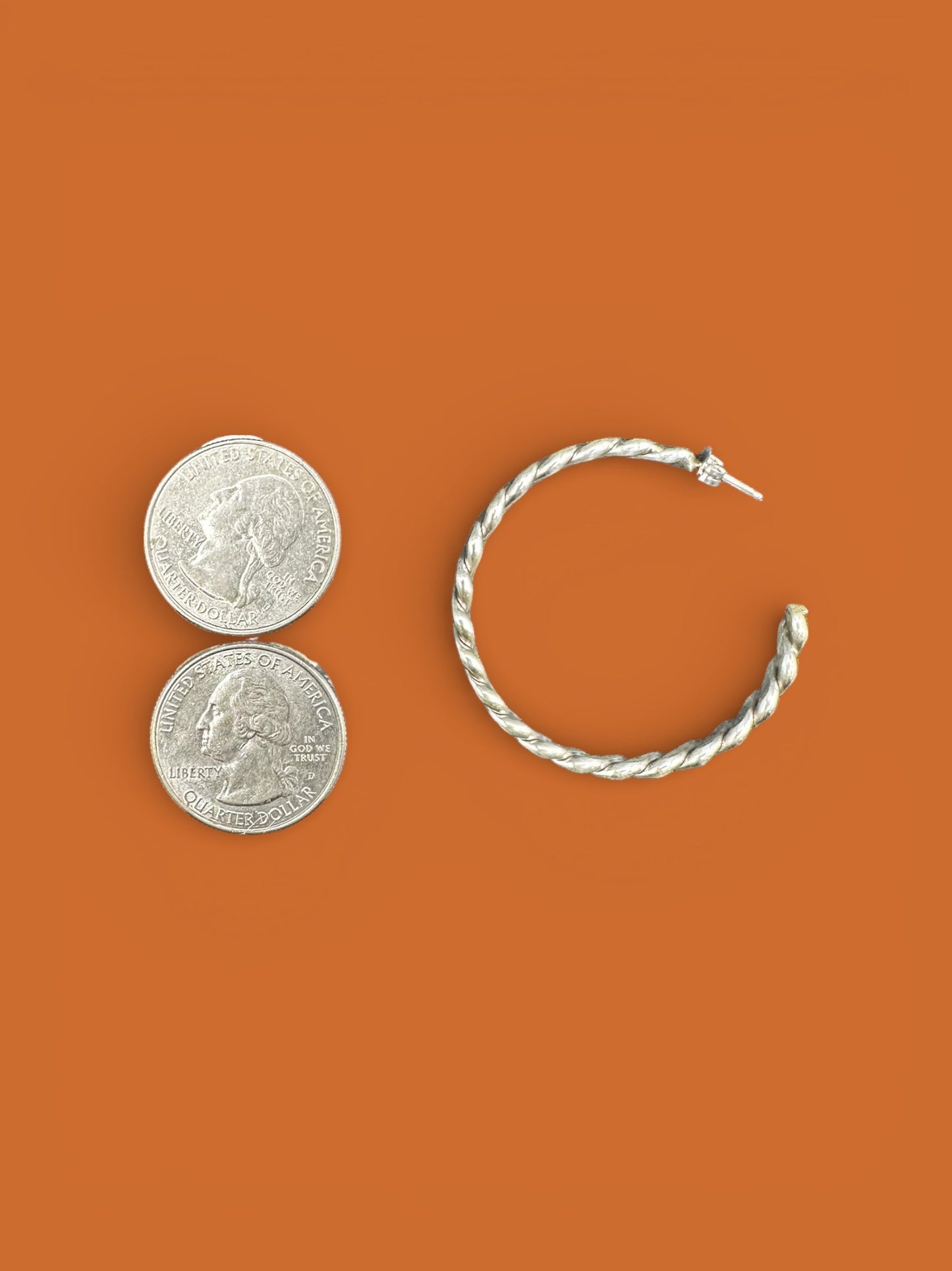 Sterling Silver Woven Stud Hoop Earrings – Artisan Jewelry