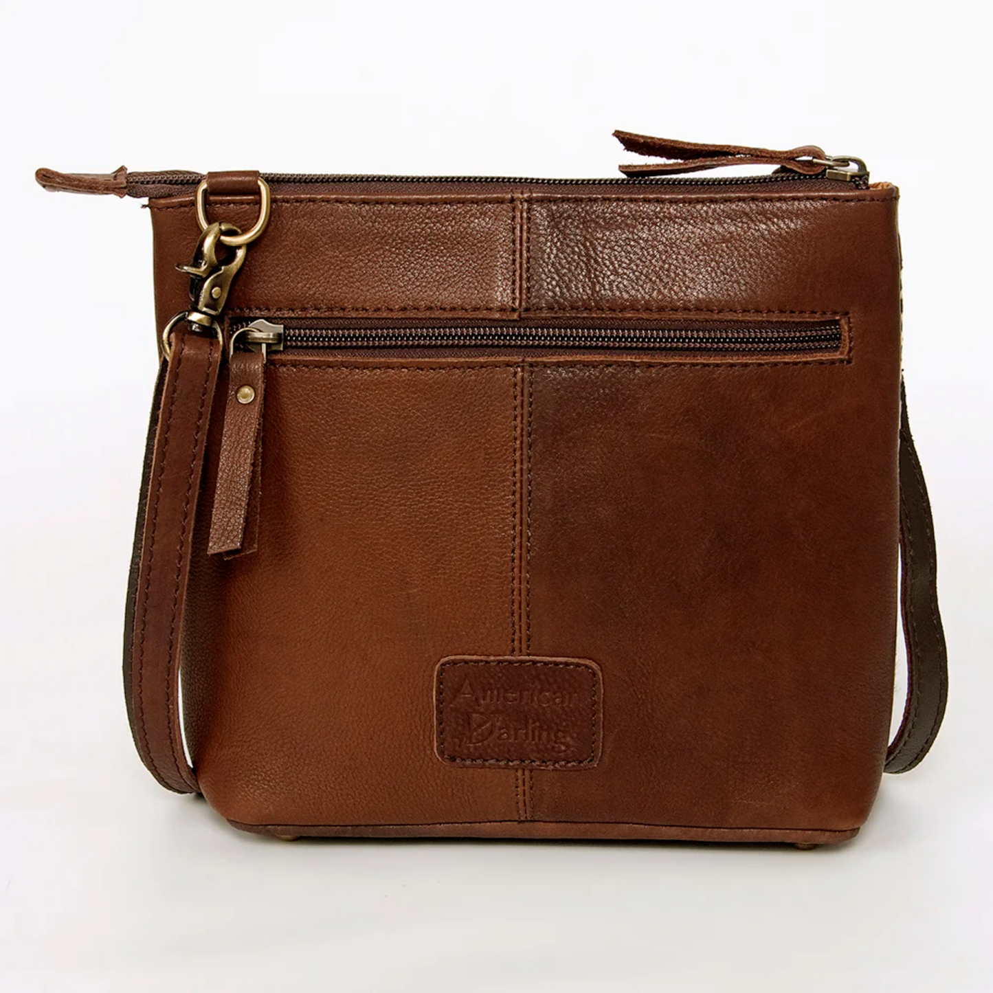 American Darling - Hair on Crossbody Genuine Western Leather Women Bag with Snake-Print